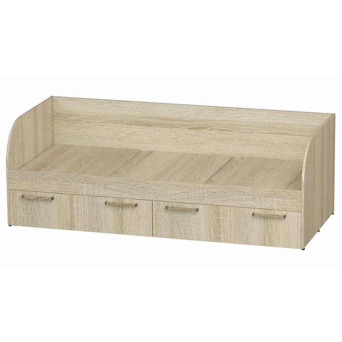 фото Кровать с ящиками сенди 1892х640х833 дуб сонома