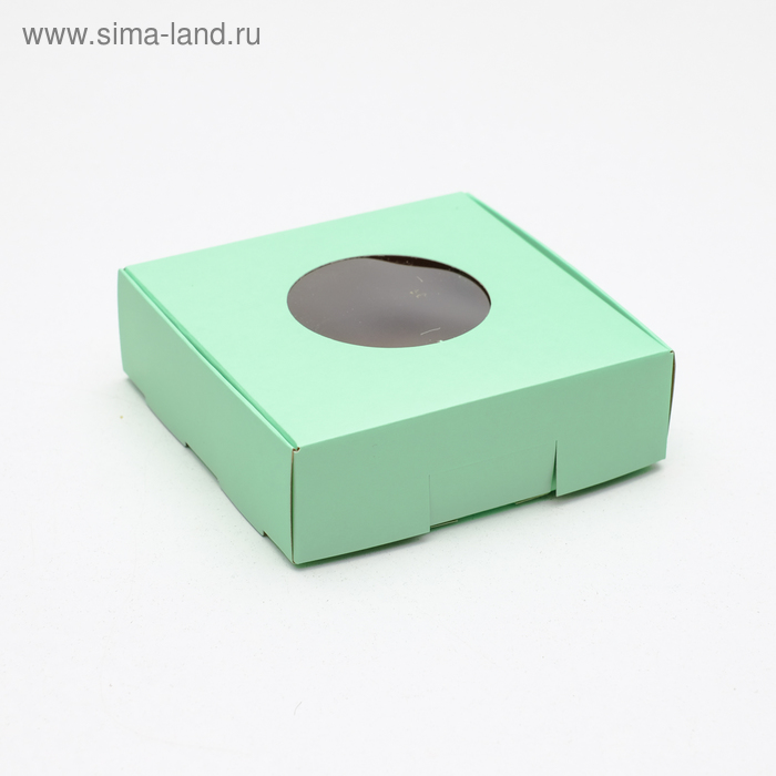 Коробка для печенья, с окном, мятная, 10 х 10 х 3 см
Коробка для печенья, с окном, мятная, 10 х 10 х 3 см