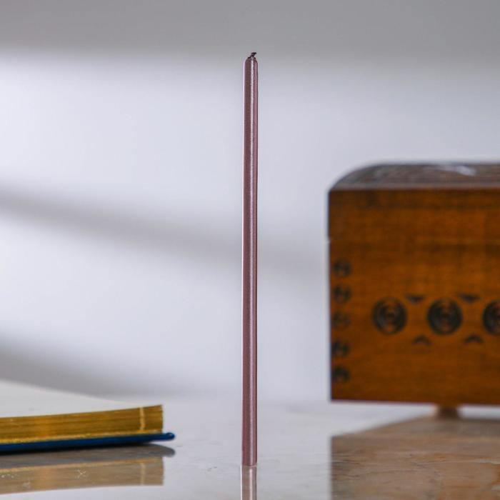 Свечи восковые одночасовые, 5 шт, 0,5×15 см, цвет чёрный в серебре
Свечи восковые одночасовые, 5 шт, 0,5×15 см, цвет чёрный в серебре