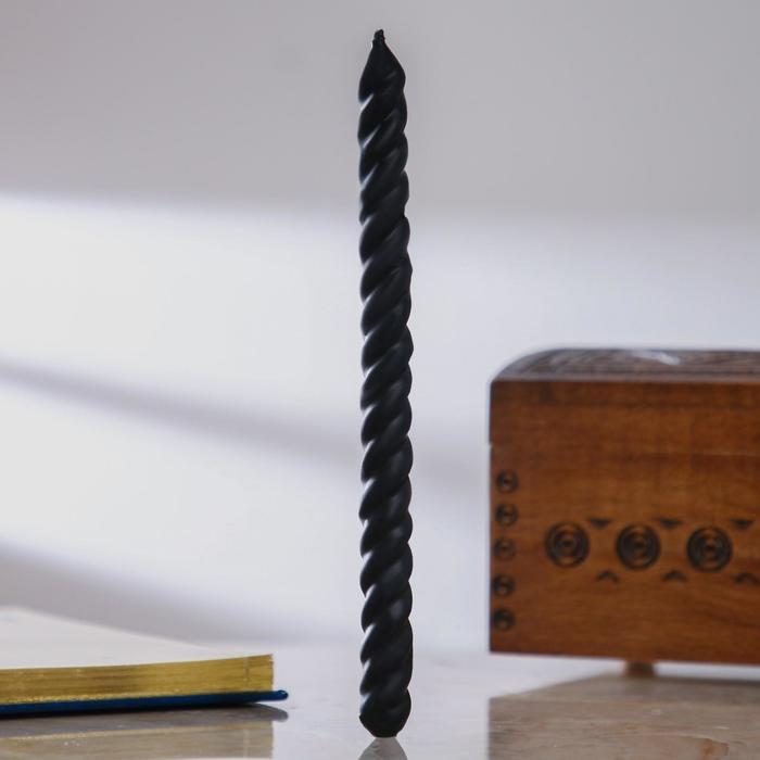 Свеча-скрутка с травами «Против зла», 1,5×17,5 см, цвет чёрный
Свеча-скрутка с травами «Против зла», 1,5×17,5 см, цвет чёрный