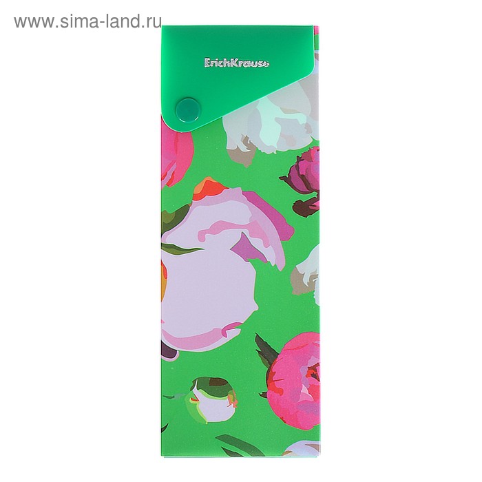 Пенал-футляр на кнопке ErichKrause Peonies, пластиковый, с рисунком
Пенал-футляр на кнопке ErichKrause Peonies, пластиковый, с рисунком