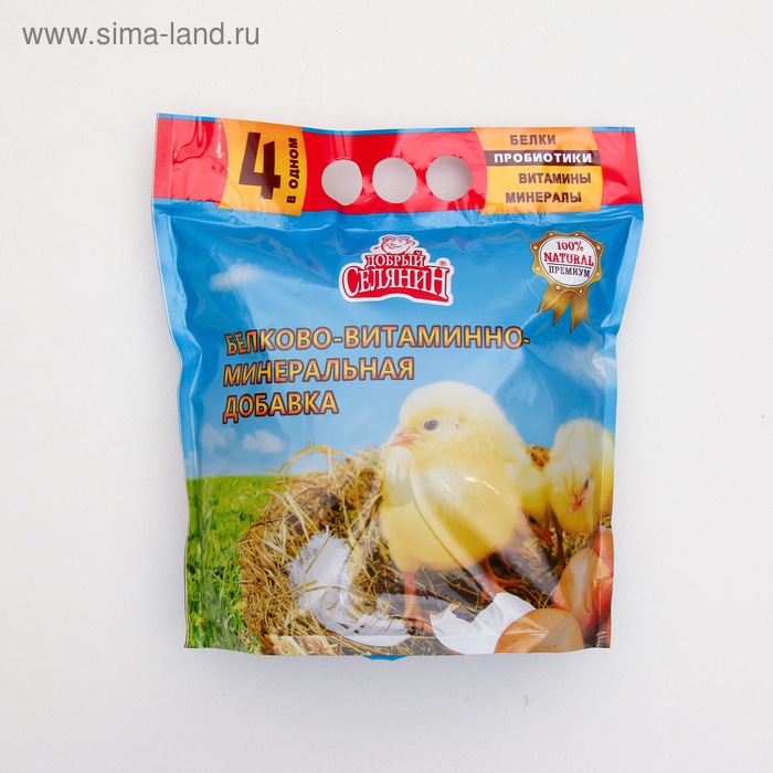 БВМ добавка "Добрый селянин" с пробиотиком, для молодняка с/х птицы, 1.7 кг
БВМ добавка "Добрый селянин" с пробиотиком, для молодняка с/х птицы, 1.7 кг