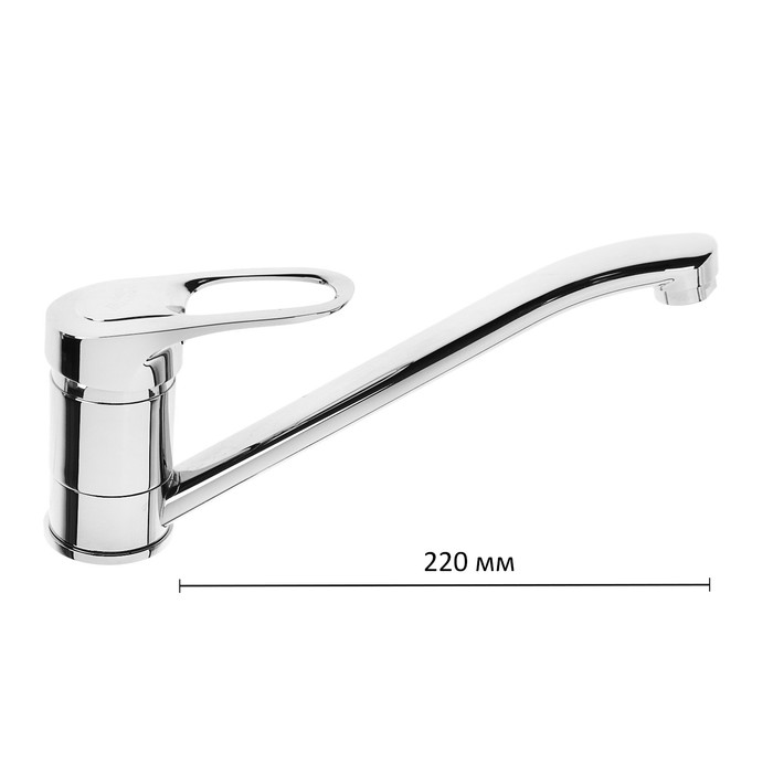 Смеситель для кухни AquaKratos АК6025, однорычажный, длина излива 22 см, хром
Смеситель для кухни AquaKratos АК6025, однорычажный, длина излива 22 см, хром