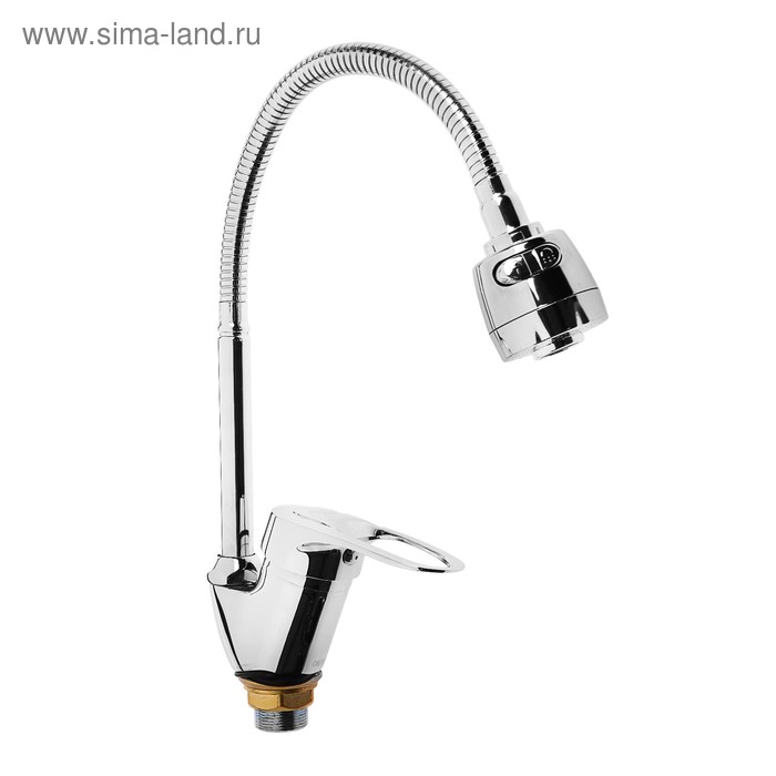 Смеситель для кухни AquaKratos АК0325, однорычажный, гибкий излив, хром
Смеситель для кухни AquaKratos АК0325, однорычажный, гибкий излив, хром