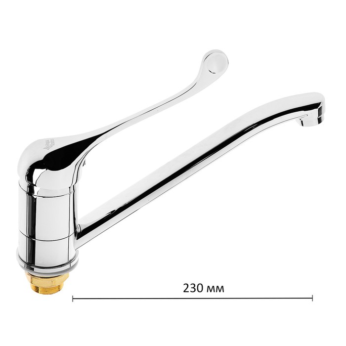 Смеситель для кухни AquaKratos АК6105, однорычажный, длина излива 23 см, хирургический, хром
Смеситель для кухни AquaKratos АК6105, однорычажный, длина излива 23 см, хирургический, хром