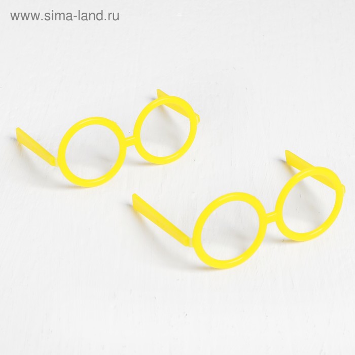 Очки для игрушек, набор 2 шт., размер: 1 шт. 1×27×5, цвет жёлтый
Очки для игрушек, набор 2 шт., размер: 1 шт. 1×27×5, цвет жёлтый