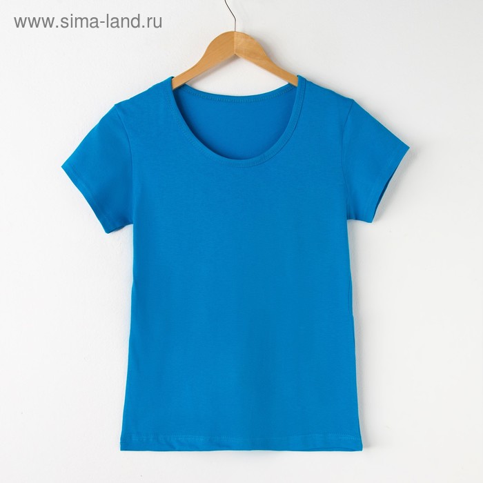 Футболка женская с круглым воротом, цвет синий, размер 50
Футболка женская с круглым воротом, цвет синий, размер 50