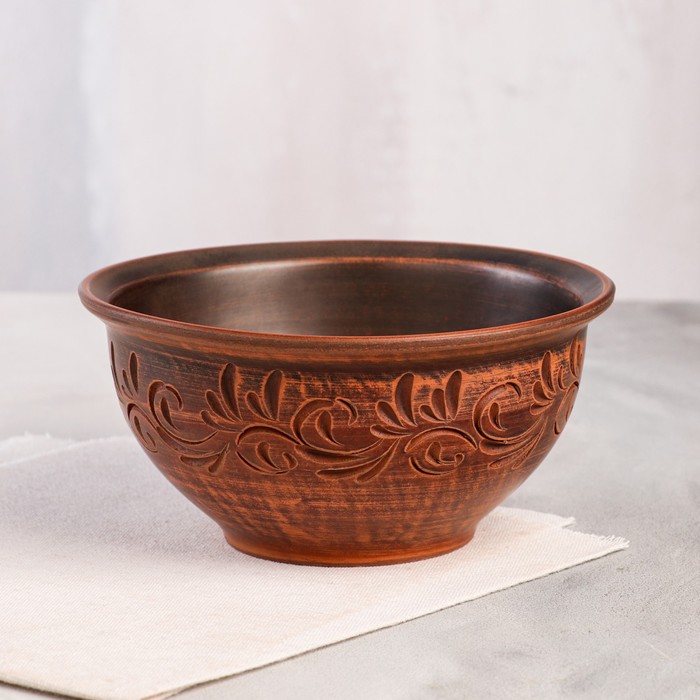 Салатник "Глинка", декор, красная глина, 0.7 л, микс
Салатник "Глинка", декор, красная глина, 0.7 л, микс