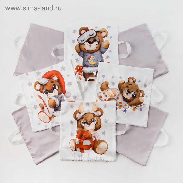 Набор наволочек Крошка Я «Мишка» цвет белый/серый 35х35 см -8 шт
Набор наволочек Крошка Я «Мишка» цвет белый/серый 35х35 см -8 шт