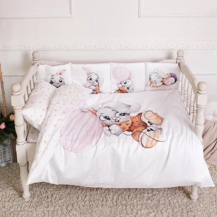 Постельное бельё Крошка Я «Зайчик Алекс» 147×112, 60×120+20, 40×60-1шт, 100% хл, сатин
Постельное бельё Крошка Я «Зайчик Алекс» 147×112, 60×120+20, 40×60-1шт, 100% хл, сатин