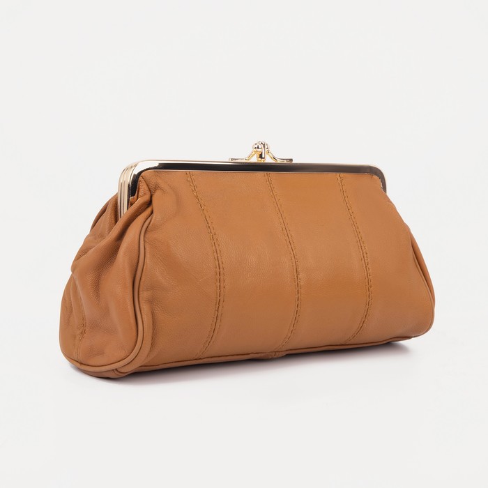 Косметичка на фермуаре, 2 отдела, наружный карман, цвет рыжий
Косметичка на фермуаре, 2 отдела, наружный карман, цвет рыжий