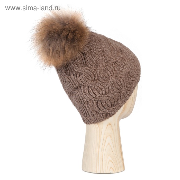 Шапка женская, размер one size, коричневый
Шапка женская, размер one size, коричневый