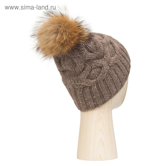 Шапка женская, размер one size, серо-коричневый
Шапка женская, размер one size, серо-коричневый