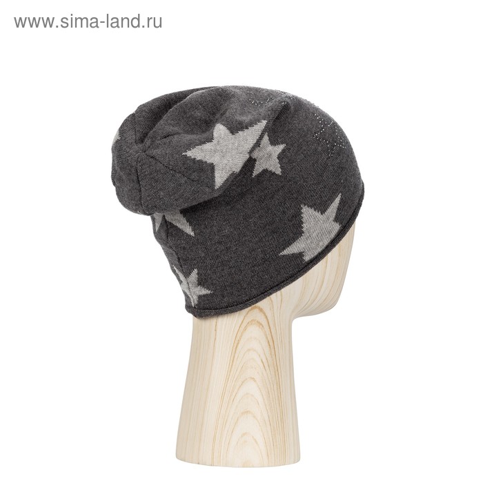 Шапка женская, размер one size, тёмно-серый, светло-серый 
Шапка женская, размер one size, тёмно-серый, светло-серый