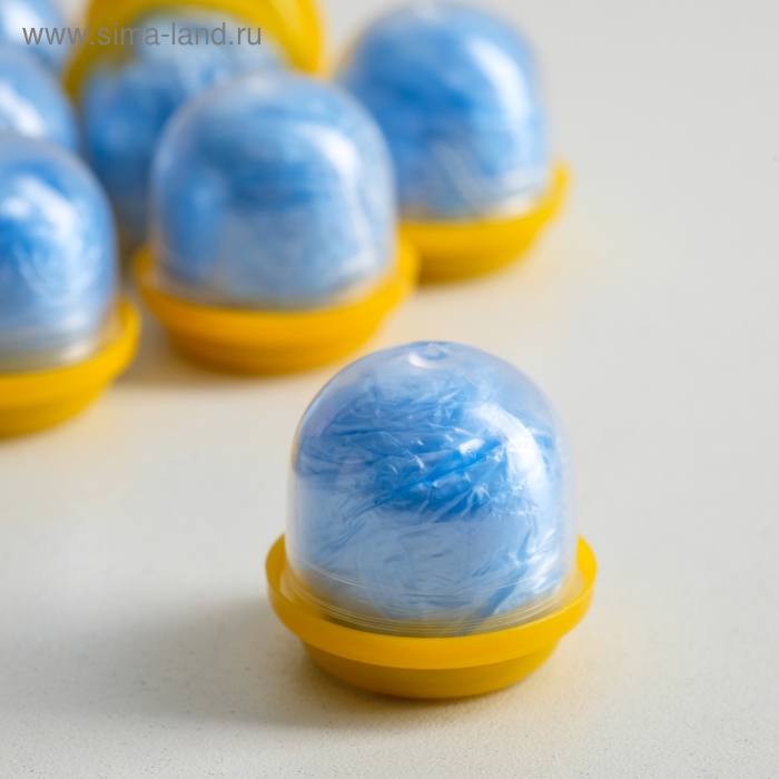 Бахилы в капсуле с желтой крышкой, 400х130мм, 20 мкм., 2,4 г.
Бахилы в капсуле с желтой крышкой, 400х130мм, 20 мкм., 2,4 г.