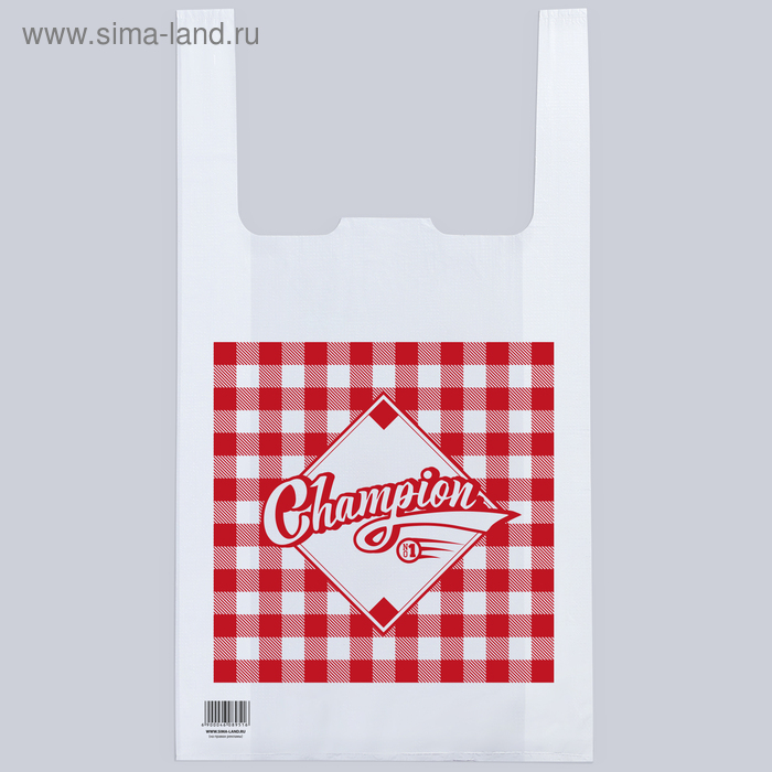 Пакет—майка Champion 30/12*55 см 
Пакет—майка Champion 30/12*55 см