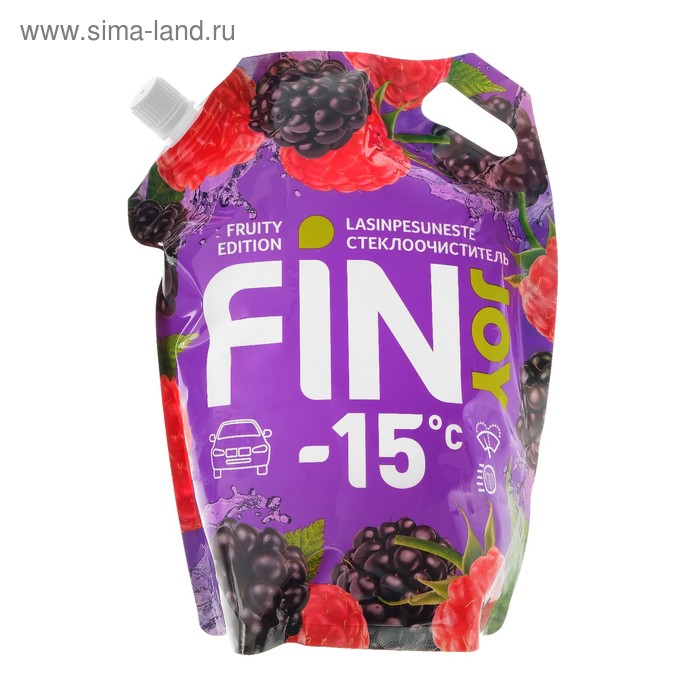 Незамерзающий очиститель стёкол FIN JOY FRUIT0Y малина-ежевика, -15 С, 3 л 
Незамерзающий очиститель стёкол FIN JOY FRUIT0Y малина-ежевика, -15 С, 3 л