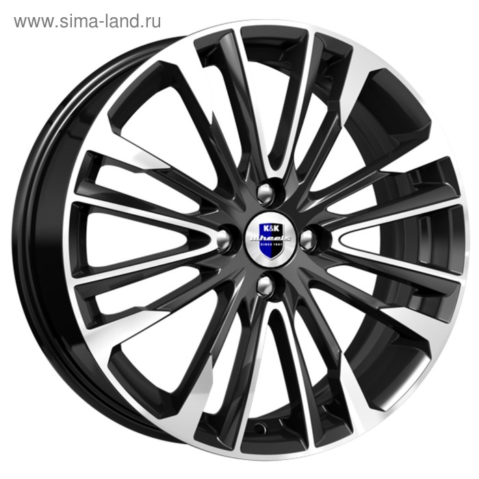 Диск литой Rapid Сильверстоун (КС770) 6.5x17 4x100 ET43 d60.1 алмаз-чёрный-SK