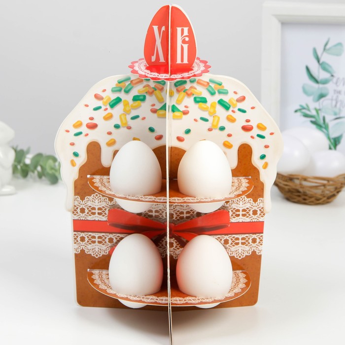 Подставка пасхальная на 8 яиц «Кулич», 26 х 19 см
Подставка пасхальная на 8 яиц «Кулич», 26 х 19 см