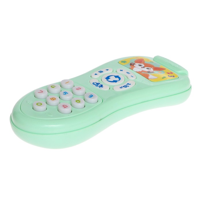 фото Обучающая игрушка «умный пульт», свет, звук, цвет зелёный zabiaka
