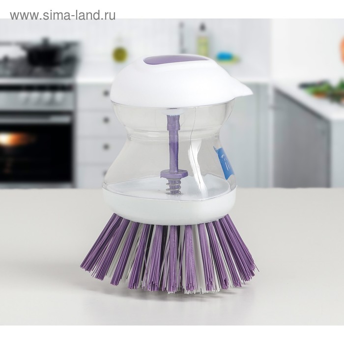 Щётка с дозатором для моющего средства, 8×10 см, цвет МИКС
Щётка с дозатором для моющего средства, 8×10 см, цвет МИКС