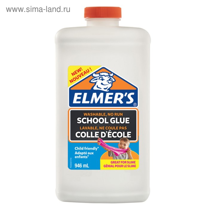 Клей ПВА 1000 г Elmers School Glue, для 7-8 слаймов
Клей ПВА 1000 г Elmers School Glue, для 7-8 слаймов