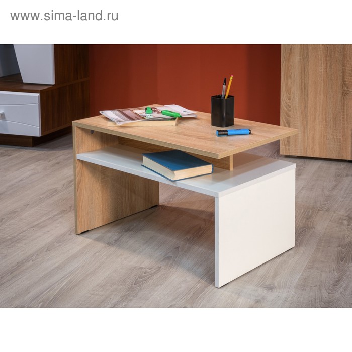 Стол журнальный Лайт, 700х400х417, Дуб сонома/Белый
Стол журнальный Лайт, 700х400х417, Дуб сонома/Белый
