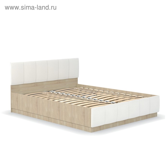 Кровать 160 Линда с ПМ, 2094х1682х908, Дуб сонома/Белый кож зам
Кровать 160 Линда с ПМ, 2094х1682х908, Дуб сонома/Белый кож зам