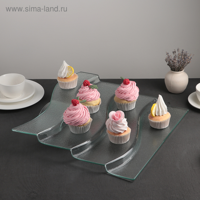 Блюдо стеклянное сервировочное Magistro «Авис», 4 ступени, 38×40×7 см, цвет прозрачный
Блюдо стеклянное сервировочное Magistro «Авис», 4 ступени, 38×40×7 см, цвет прозрачный