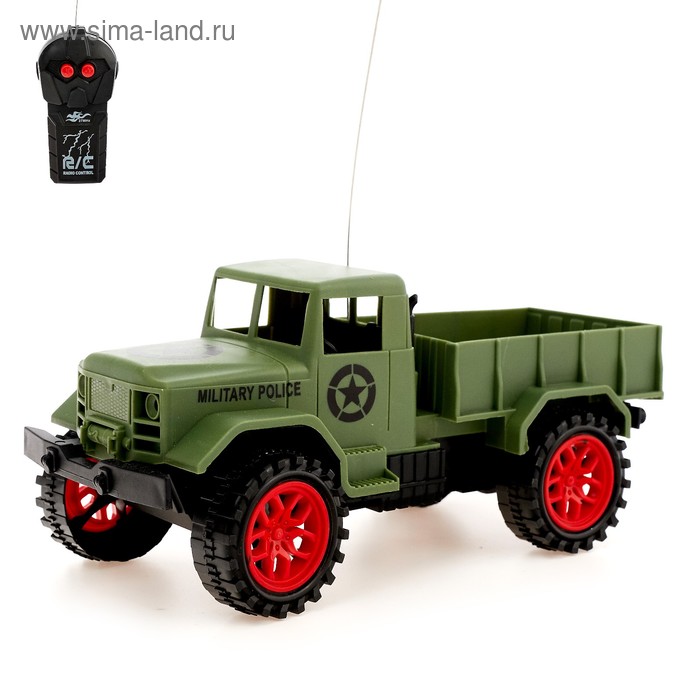 Грузовик радиоуправляемый «Военный», работает от батареек, МИКС
Грузовик радиоуправляемый «Военный», работает от батареек, МИКС