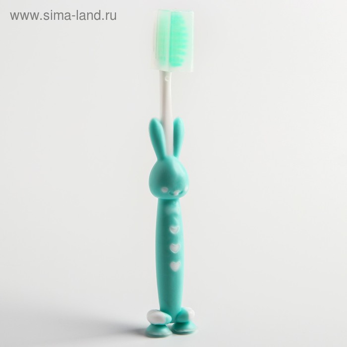 Детская зубная щетка на присоске «Зайка», с защитным колпачком (нейлон), цвет МИКС
Детская зубная щетка на присоске «Зайка», с защитным колпачком (нейлон), цвет МИКС