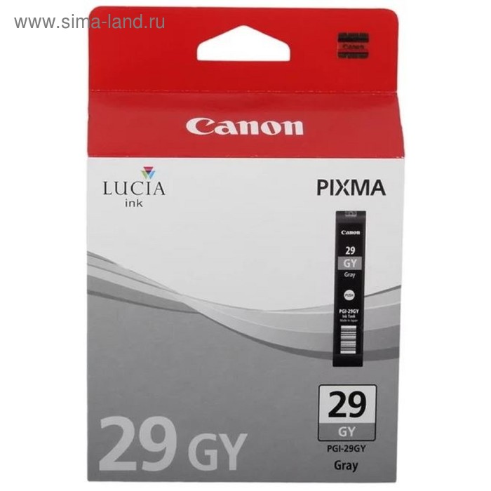 Картридж струйный Canon PGI-29GY 4871B001 серый для Canon Pixma Pro 1
Картридж струйный Canon PGI-29GY 4871B001 серый для Canon Pixma Pro 1