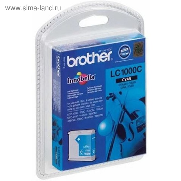 Картридж струйный Brother LC1000C голубой для Brother DCP-130/330
Картридж струйный Brother LC1000C голубой для Brother DCP-130/330