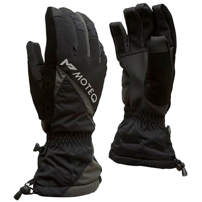 фото Зимние перчатки "снежок", размер xxl, чёрные, серые moteq