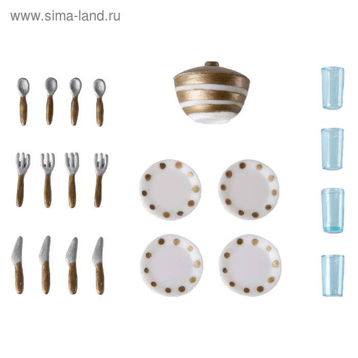 фото Игровой набор для домика смоланд «столовая посуда» lundby