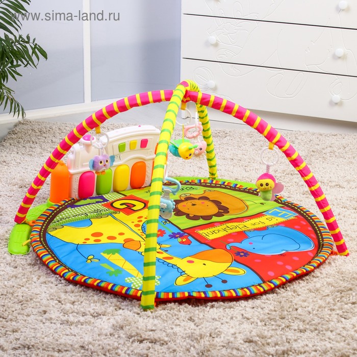 Развивающий коврик «Три друга», с пианино, р -р 85х85х0,5 см. 
Развивающий коврик «Три друга», с пианино, р -р 85х85х0,5 см.