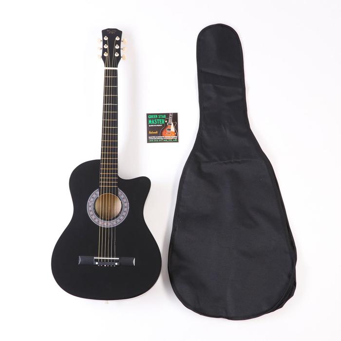 Набор для начинающего гитариста, чёрный: акустическая гитара, чехол, струны
Набор для начинающего гитариста, чёрный: акустическая гитара, чехол, струны