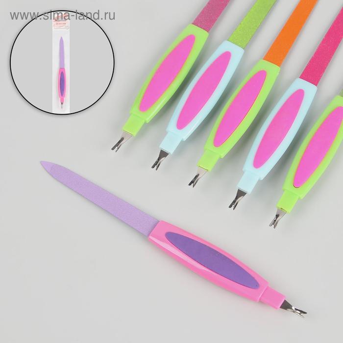 Пилка-триммер металлическая для ногтей, прорезиненная ручка, 15,5 см, цвет МИКС
Пилка-триммер металлическая для ногтей, прорезиненная ручка, 15,5 см, цвет МИКС