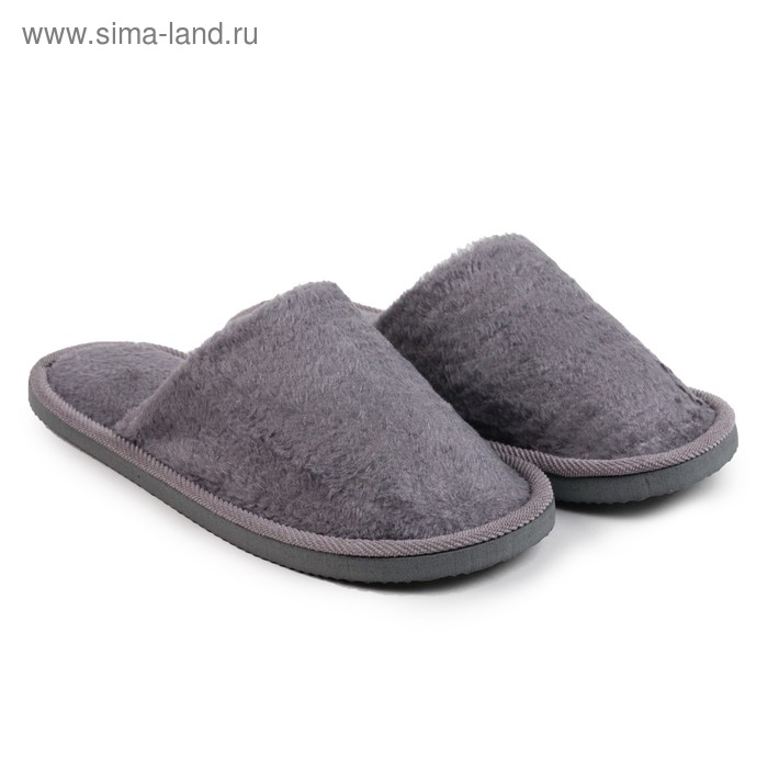 Тапочки мужские, цвет серый, размер 39-40
Тапочки мужские, цвет серый, размер 39-40
