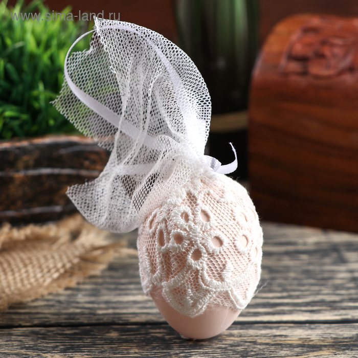 Декор пасхальный подвеска "Куриное яичко в кружеве" набор 6 шт яйцо 4х6 см
Декор пасхальный подвеска "Куриное яичко в кружеве" набор 6 шт яйцо 4х6 см