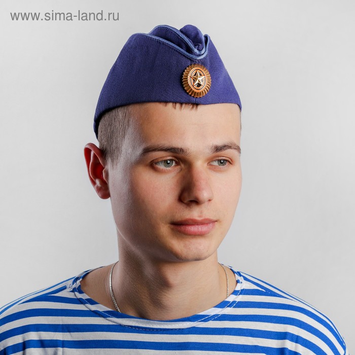 Пилотка ВВС с голубым кантом и кокардой, хлопок 100%, р. 58, цвет синий
Пилотка ВВС с голубым кантом и кокардой, хлопок 100%, р. 58, цвет синий