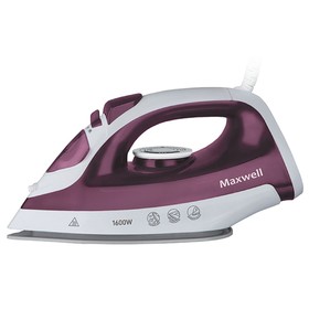 Утюг Maxwell MW-3041 VT, 1600 Вт, керамическая подошва, 40 г/мин, 360 мл, бело-фиолетовый
Утюг Maxwell MW-3041 VT, 1600 Вт, керамическая подошва, 40 г/мин, 360 мл, бело-фиолетовый