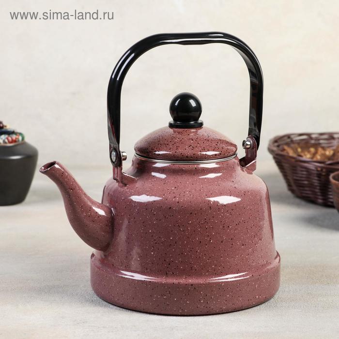 Чайник «Кофейный мрамор», 2,5 л, 24×17×26 см, цвет коричневый 
Чайник «Кофейный мрамор», 2,5 л, 24×17×26 см, цвет коричневый