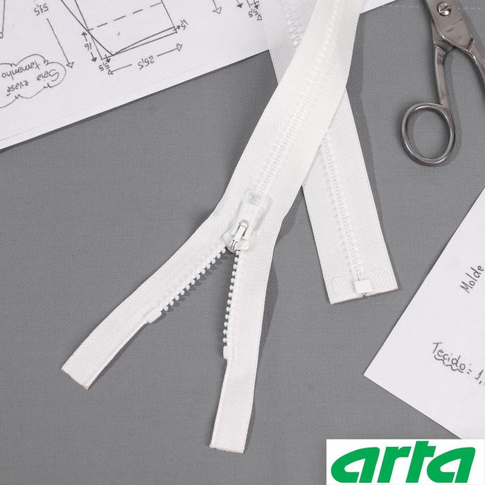 Молния «Трактор», Т10, разъёмная, 40 см, цвет белый №001
Молния «Трактор», Т10, разъёмная, 40 см, цвет белый №001