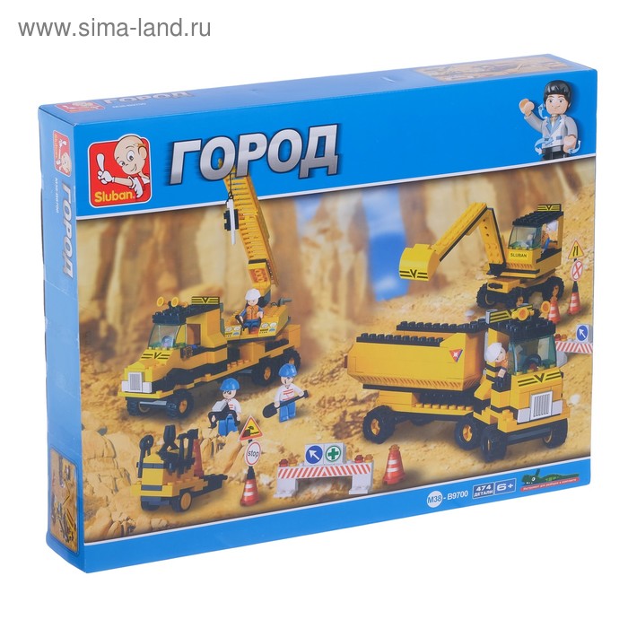 Конструктор «Строительная техника», 474 детали
Конструктор «Строительная техника», 474 детали