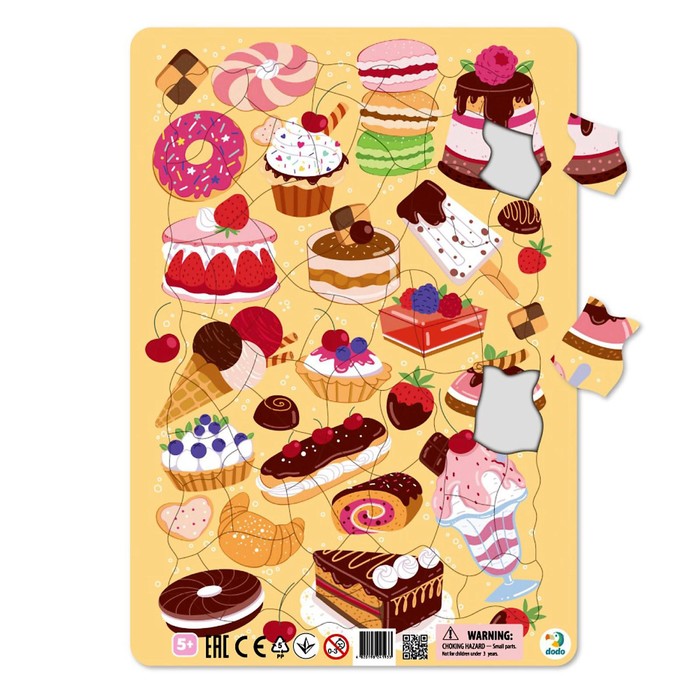 Пазл в рамке «Вкусности», 53 элемента
Пазл в рамке «Вкусности», 53 элемента