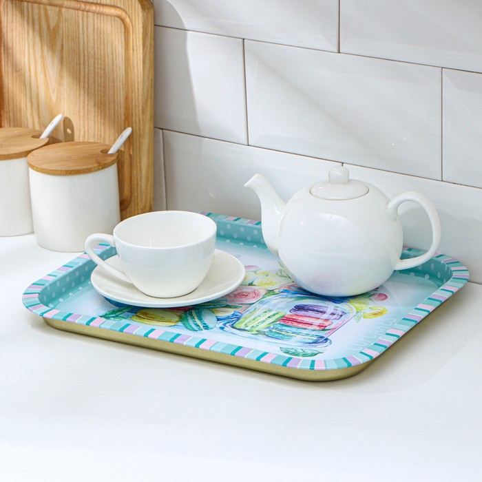 Поднос прямоугольный «Десерт», 33×26 см
Поднос прямоугольный «Десерт», 33×26 см