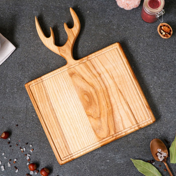 Доска разделочная "Рога", для сервировки и подачи, 35х25, массив ясеня
Доска разделочная "Рога", для сервировки и подачи, 35х25, массив ясеня