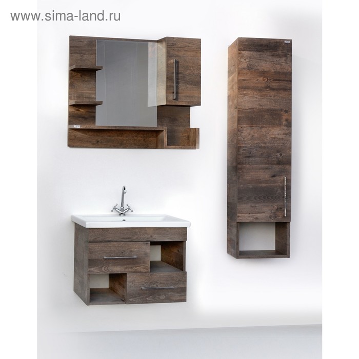 Набор мебели Прованс 70: тумба с раковиной + шкаф-зеркало + пенал 
Набор мебели Прованс 70: тумба с раковиной + шкаф-зеркало + пенал