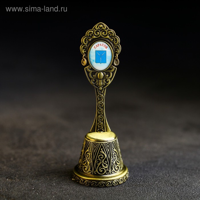 Колокольчик в форме кокошника «Саратов. Храм Утоли моя печали»